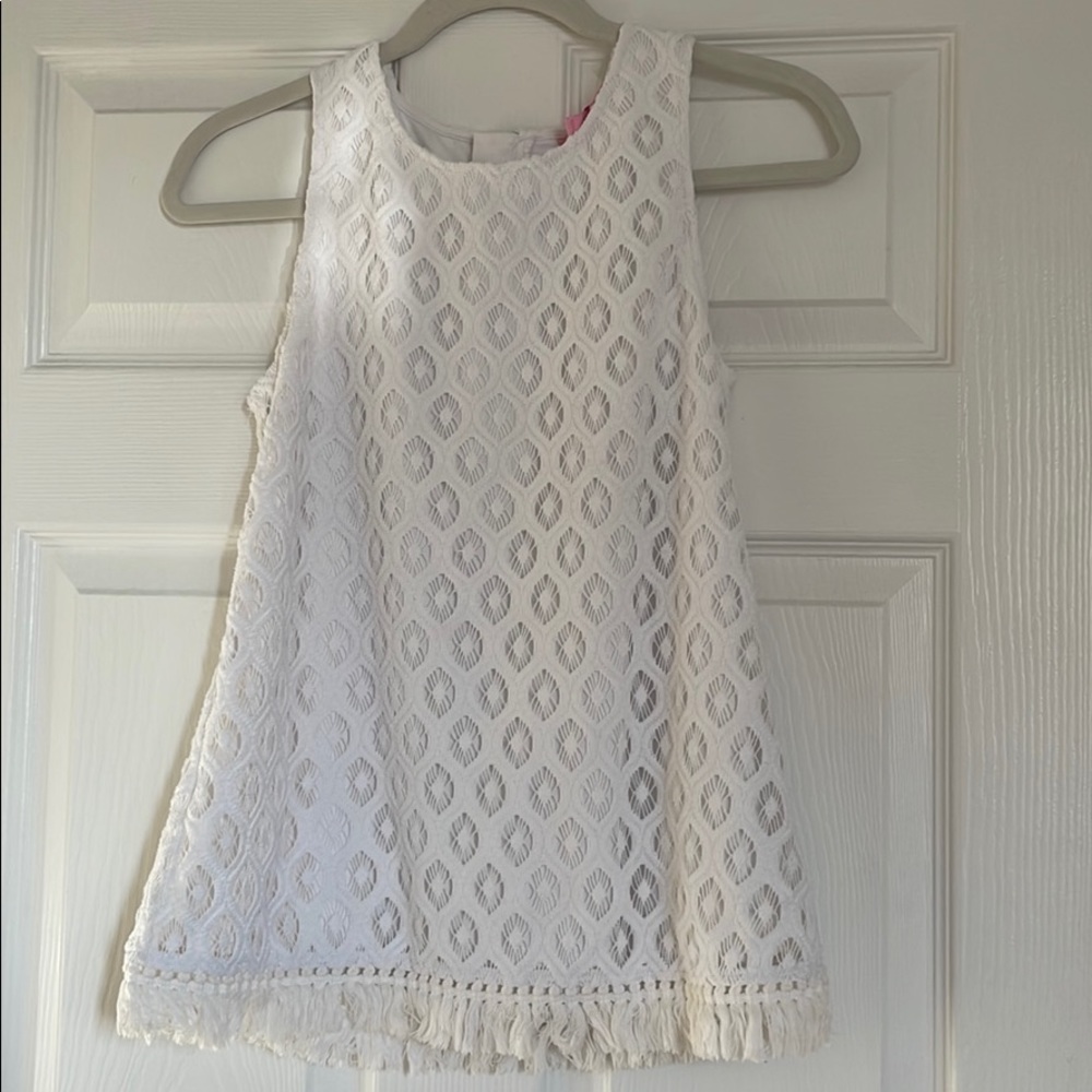 Lily Pulitzer white tank top
